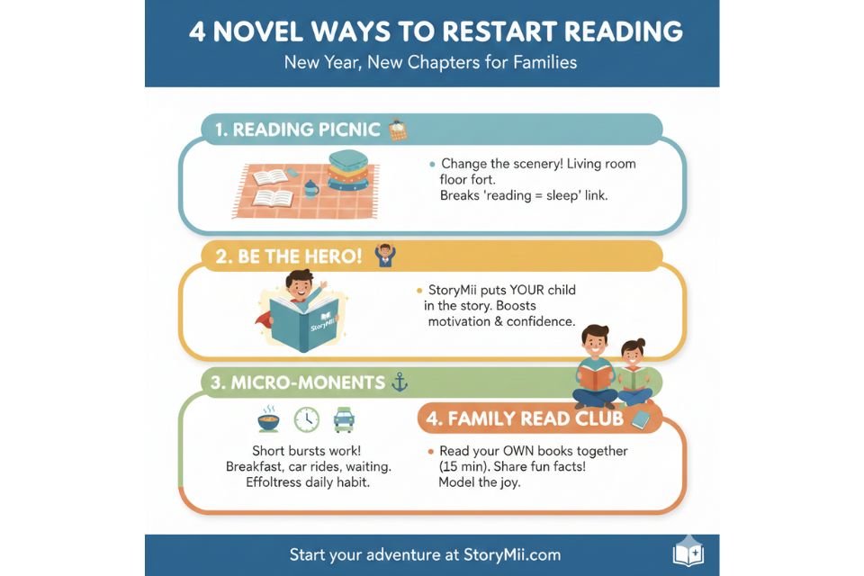 Illustration for Beating the January Slump: 4 Novel Ways to Intertwine Reading Into Your Daily Life