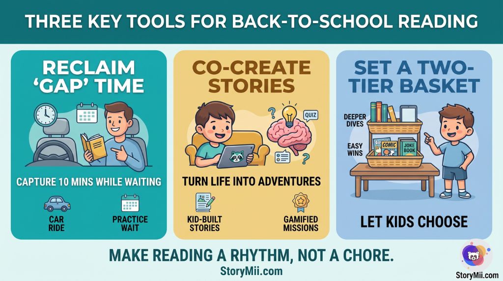 Illustration for Surviving the Back-to-School Whirlwind: Keeping Reading Alive When Life Gets Crazy